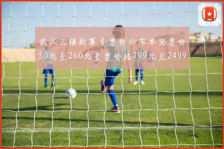 武汉三镇新赛季票价公布单场票价50元至260元套票价格799元至2499元